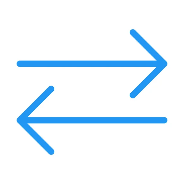 Icono Ambas Flechas Ilustración Vectorial Simple — Vector de stock