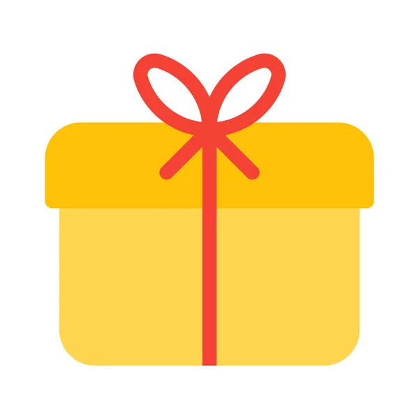 Gift Box Wrapped Icon Simple Vector Illustration — Stock Vector