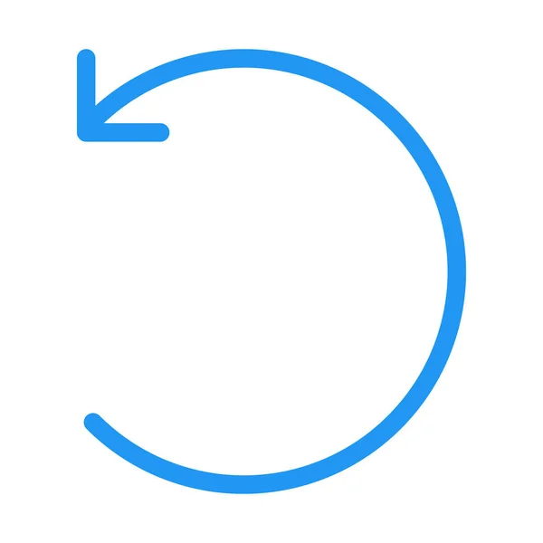 Anticloclwise Ανοιχτό Κύκλο Βέλος Εικονίδιο Απλή Διανυσματικά Εικονογράφηση — Διανυσματικό Αρχείο