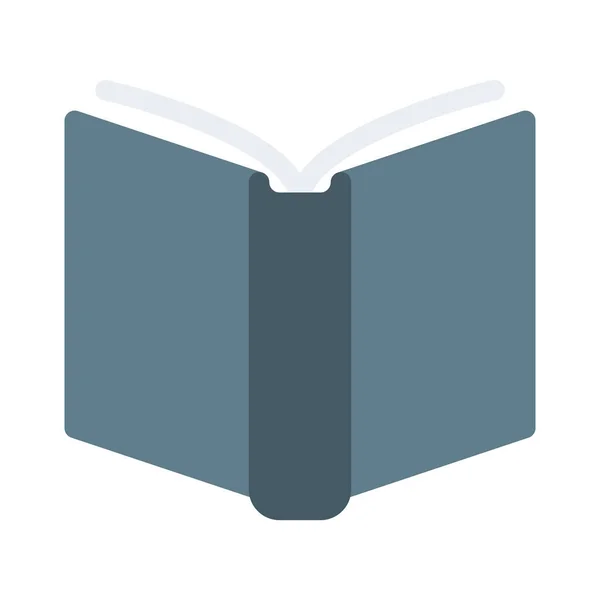 Könyvikonra Oldalak Nyílt Egyszerű Vektoros Illusztráció — Stock Vector
