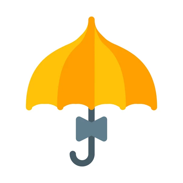 Encaje Parasol Icono Abierto Ilustración Vectorial Simple — Vector de stock