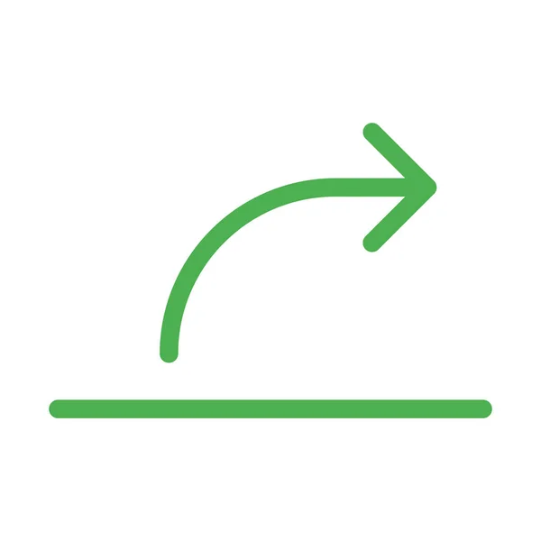 Icono Flecha Signo Exportación Avance Ilustración Vector Simple — Archivo Imágenes Vectoriales