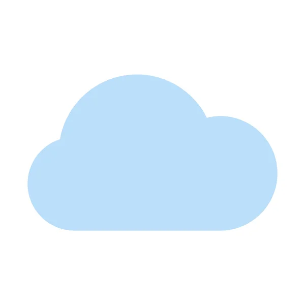 Nublado Cloudy Weather Icono Ilustración Vector Simple — Archivo Imágenes Vectoriales