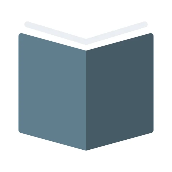 Abrir Icono Contenido Del Libro Texto Ilustración Vector Simple — Vector de stock