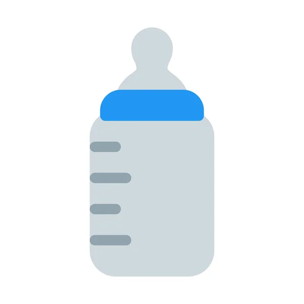 奶瓶图标 简单的向量插图 — 图库矢量图片