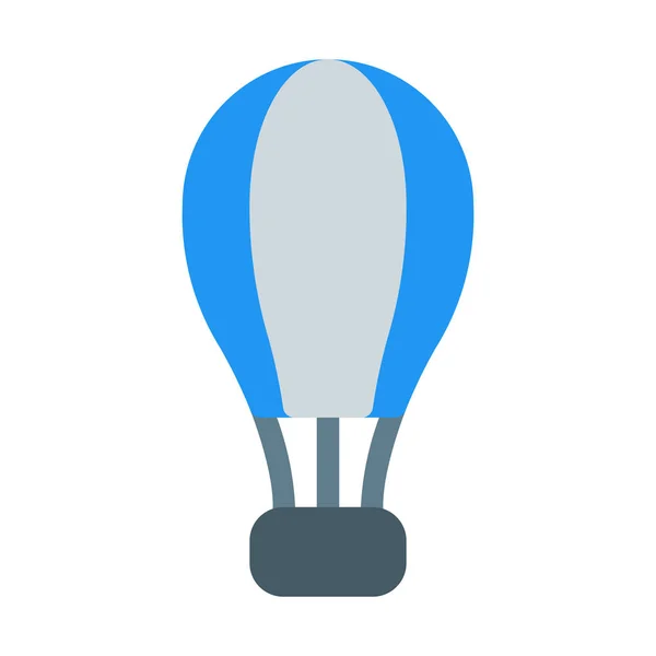 Hete Lucht Ballon Pictogram Eenvoudige Vectorillustratie — Stockvector