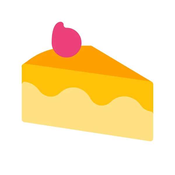 Cake Slice Icon Simple Vector Illustration — Stock Vector