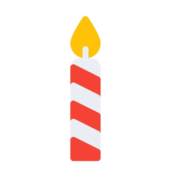 Celebración Del Cumpleaños Icono Vela Ilustración Vector Simple — Archivo Imágenes Vectoriales