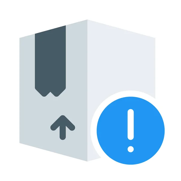 Box Benachrichtigungssymbol Einfache Vektorillustration — Stockvektor