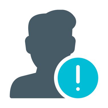 Spam Kullanıcı simgesi, basit vektör çizim