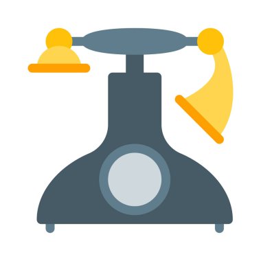 Retro telefon modeli simgesini, basit vektör çizim