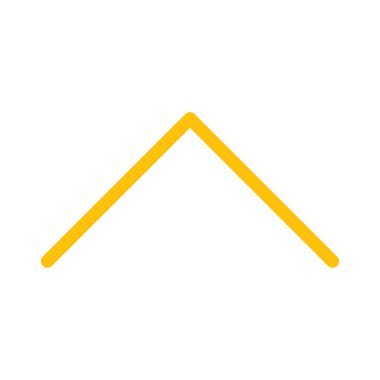 Yukarı tek ok simgesi, basit vektör çizim