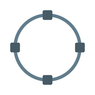 Turda seçim aracı simgesini, basit vektör çizim