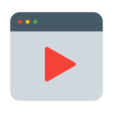 Çoklu Ortam Web Service simgesini, basit vektör çizim