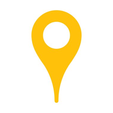 Haritalama ve PIN simgesi, basit vektör çizim