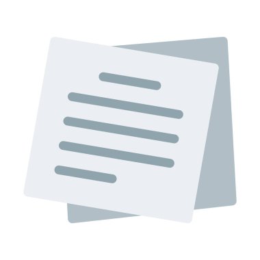 Duvar Sticknotes simgesi, basit vektör çizim