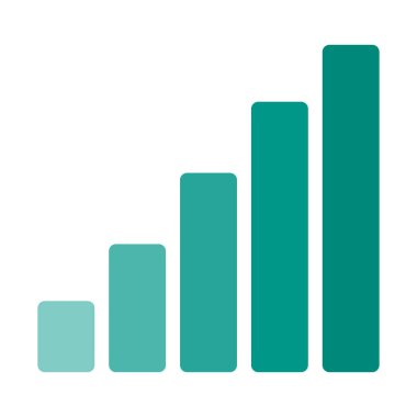 Tam sinyal gücü simgesi, basit vektör çizim