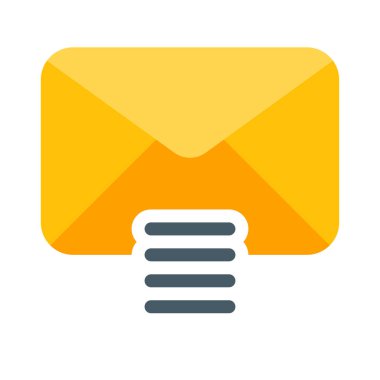 Liste posta ve kutsal kişilerin resmi, basit vektör çizim sıralama