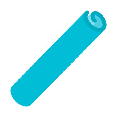 Kağıt rulo simgesi, basit vektör çizim