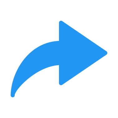 Yinele veya iletme simgesi, basit vektör çizim