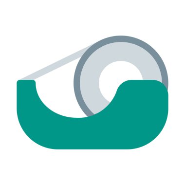 Yapışkan bant dağıtıcı simgesi, basit vektör çizim