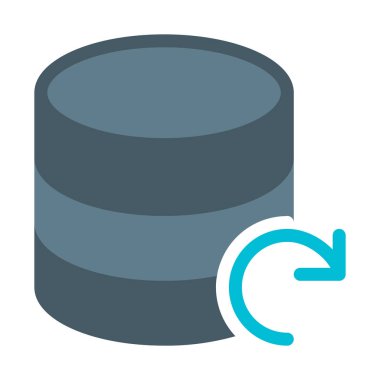 Yenileme veya yeniden yükle veritabanı simgesini, basit vektör çizim