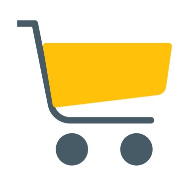 Alışveriş Sepeti simgesini, basit vektör çizim