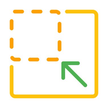 Pencere yan simgesi, basit vektör çizim azaltmak