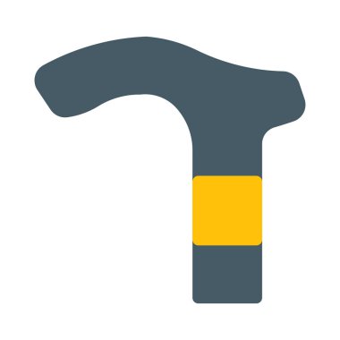 Eski baston simgesi, basit vektör çizim