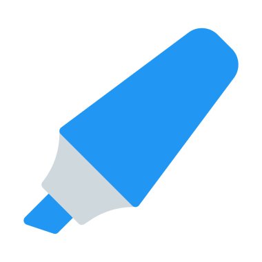 Marker veya Vurgula simgesini, basit vektör çizim