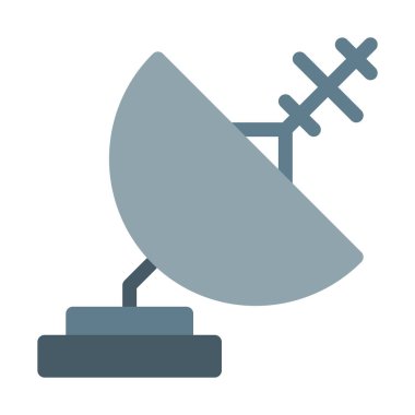 Parabolik Radar anten simgesi, basit vektör çizim