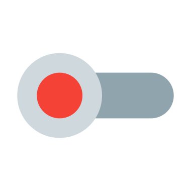 Anahtarı veya kaymak simgesi, basit vektör çizim