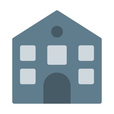 Modern konut toplum simgesi, basit vektör çizim