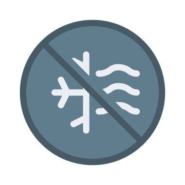 Dondurma teknoloji simgesi, basit vektör çizim Anti