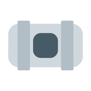 Uzay gemisi uçak kabin simgesi, basit vektör çizim