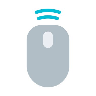 Kablosuz bilgisayar fare simgesi, basit vektör çizim