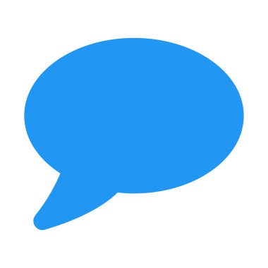 Konuşma balonu simgesinin, basit vektör çizim