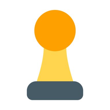 Piyon satranç oyun şekil kutsal kişilerin resmi, basit vektör çizim