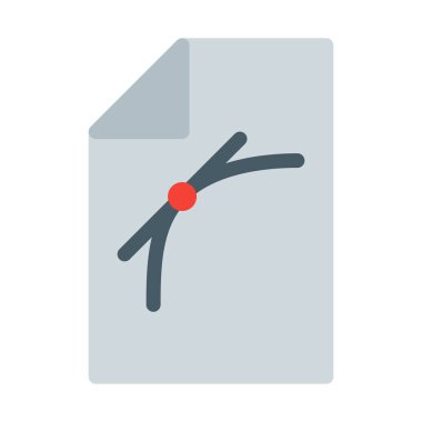 Vektör dosya formatı simgesi, basit vektör çizim