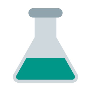 Konik Test Flask simgesi, basit vektör çizim