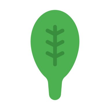 Taze ıspanak yaprağı simgesi, basit vektör çizim