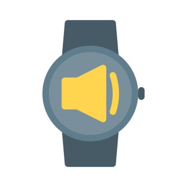 SmartWatch hoparlör simgesi, basit vektör çizim