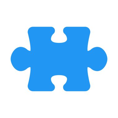 Bulmaca oyun parçası simgesi, basit vektör çizim