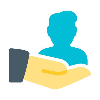 Kullanıcı profili simgesinin, basit vektör çizim paylaşmak