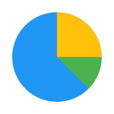 Pasta grafik alanı simgesi, basit vektör çizim