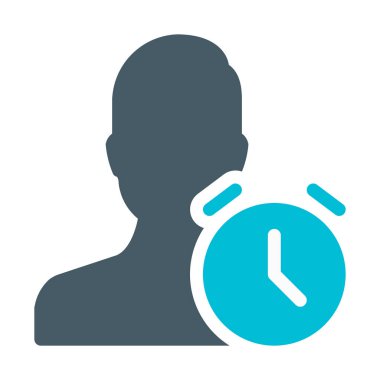 Kullanıcı saat simgesini, basit vektör çizim