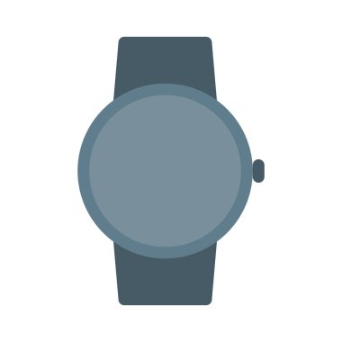 SmartWatch yuvarlak yüz simgesi, basit vektör çizim