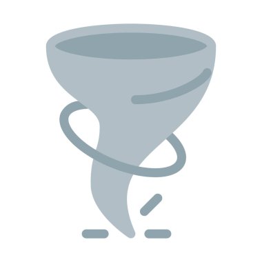 Güçlü kasırga felaket simgesi, basit vektör çizim