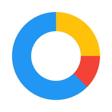 Halka grafik karşılaştırıldığında simgesi, basit vektör çizim