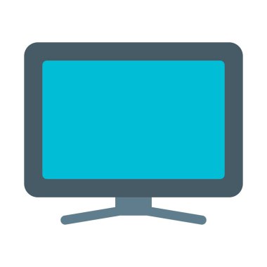 Monitör ekran simgesini, basit vektör çizim